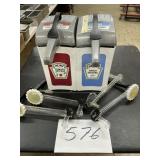 Commercial condiment dispenser with some spare