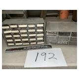 2 smaller organizers with contents