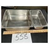 2/3 size and 1/3 size 4 inch stainless