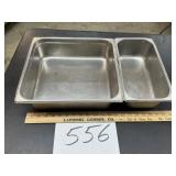 2/3 size and 1/3 size 4 inch deep stainless food