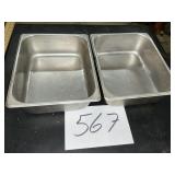 1/2 size 4 inch deep stainless food service