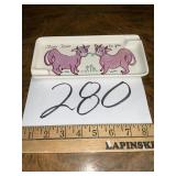 Vtg ceramic trinket tray