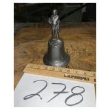 Cast metal Bell 7 inches tall