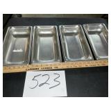 1/3 size 2 inch stainless commercial food pans