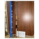 Classic Garcia 2604 fishing rod with rod case