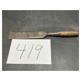 Antique Fulton signed wood chisel