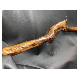 68 inch long natural wood varnish walking stick