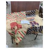 Large feed bags burlap