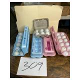 4 1/2 dozen recovered golf balls