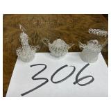 Miniature hand blown glass figures