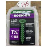 Backer ï¿½ on / rock ï¿½ on NOS screws 1.25 in