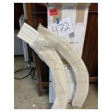 And Iï¿½d be arch molding 5 inches wide 48 inch