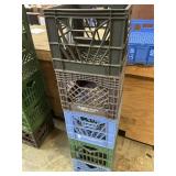 Five decommission milk crates