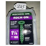 Backer ï¿½ on rock-on new package of screws