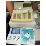 Sharp XE ï¿½ a 402 cash register with keys, manuals