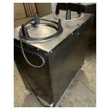 Stainless steel heated plate cart up to 10 inch