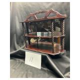 Old Mirrored 3 shelf wall piece