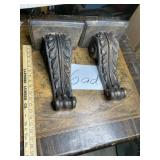 Old plaster decorative corbels