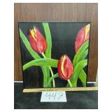 Framed oil on canvas