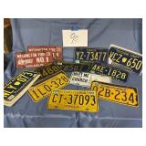 License plate lot