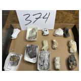 Mineral collection, including fluorite and pyrite