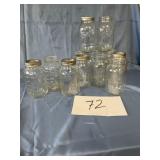 mason canning jars, ball, Atlas, and Longaberger