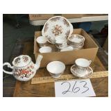 Colclough china serving set for 6