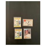 1968 TOPPS BASEBALL CARDS (4)