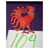 Cast iron rooster