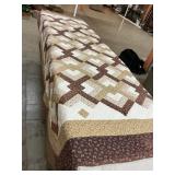 Patchwork quilt, some fading noted on edges 105