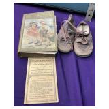 Vintage leather baby shoes and free WW one