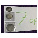 Foreign silver coins