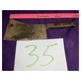 Old meat cleaver