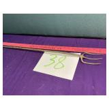 31 inch hand forged antique kettle fork