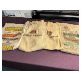 Burlap bag lot