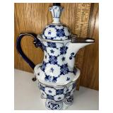 Bombay style porcelain pitcher