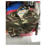 Fleece, hooded camo style jacket appears L