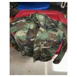 Military camo lightweight coat