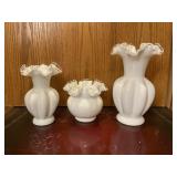 3 SILVER CREST PIECES