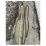 Miscellaneous chain pieces at least 10 feet