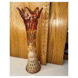 Amber glass  vase