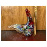 ART GLASS ROOSTER