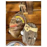 hand carved coconut masks