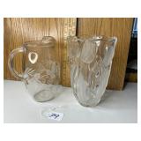 Decorative glass vase, andPitcher