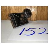 Old skeleton key lock set