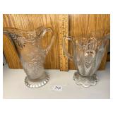 Decorative glass pitchers