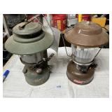 Coleman double mantle lanterns with shield