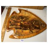 Lacquer wall Whitetail/Arrowhead motif