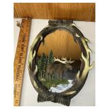 Moose themed wall mirror