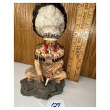 Indigenous American figure resin